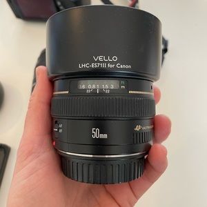 Canon EF 75-300mm, 50mm lenses